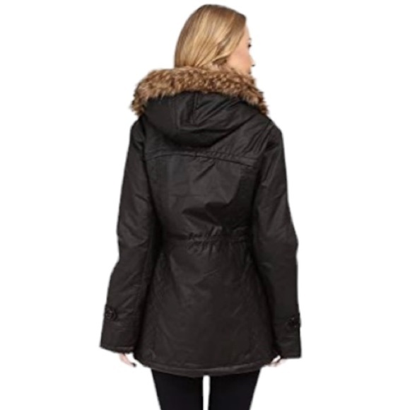 Sanctuary Manhattan Parka Coat with Faux Fur Size S NEW - Picture 4 of 16